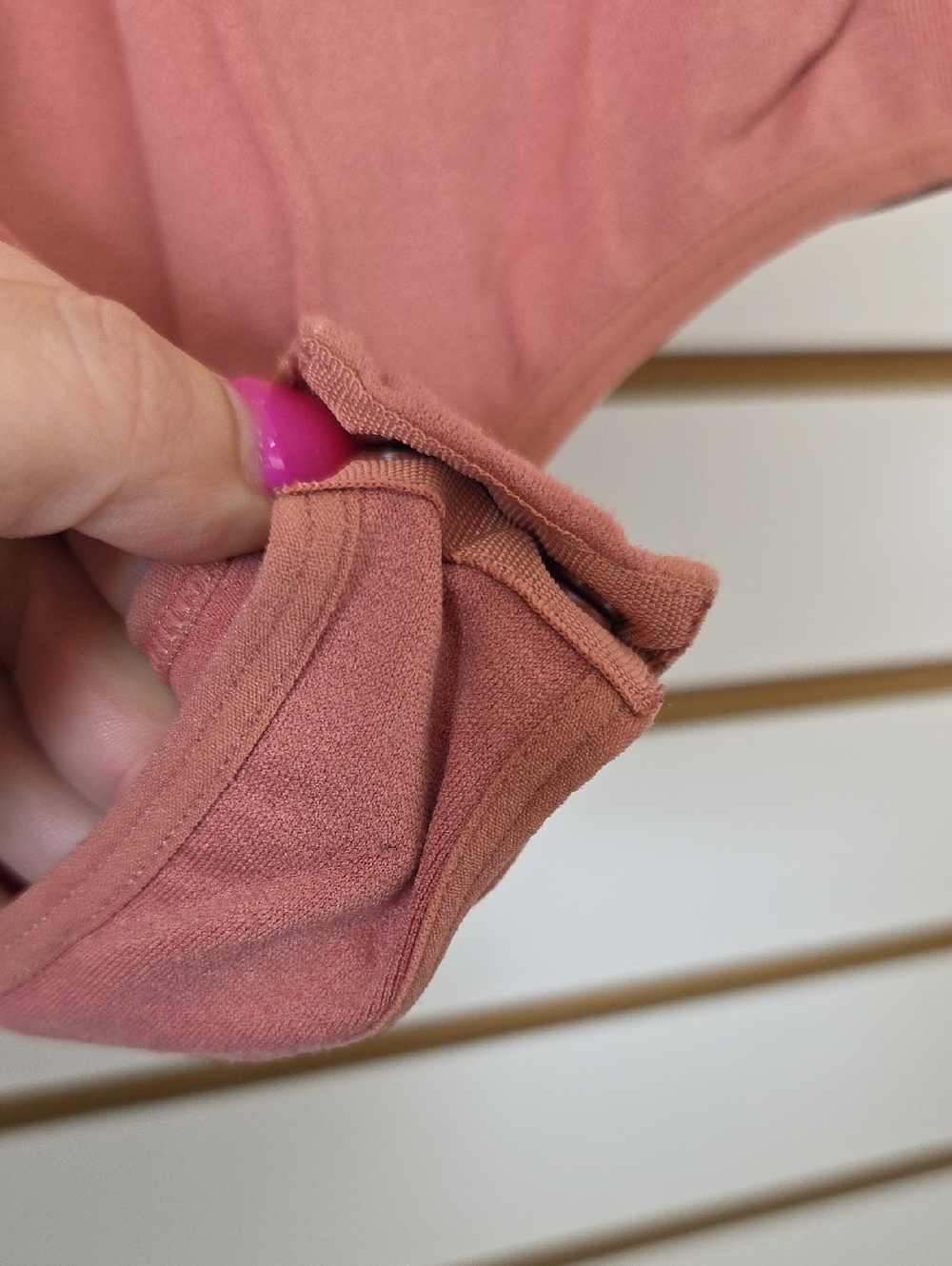 Lace Dusty Rose Bodysuit - Picture 3 of 4